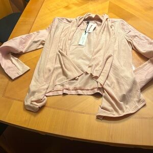 pleather mix jacket sz M NWT